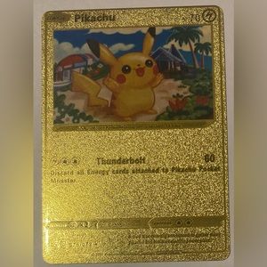 Gold foil pikachu